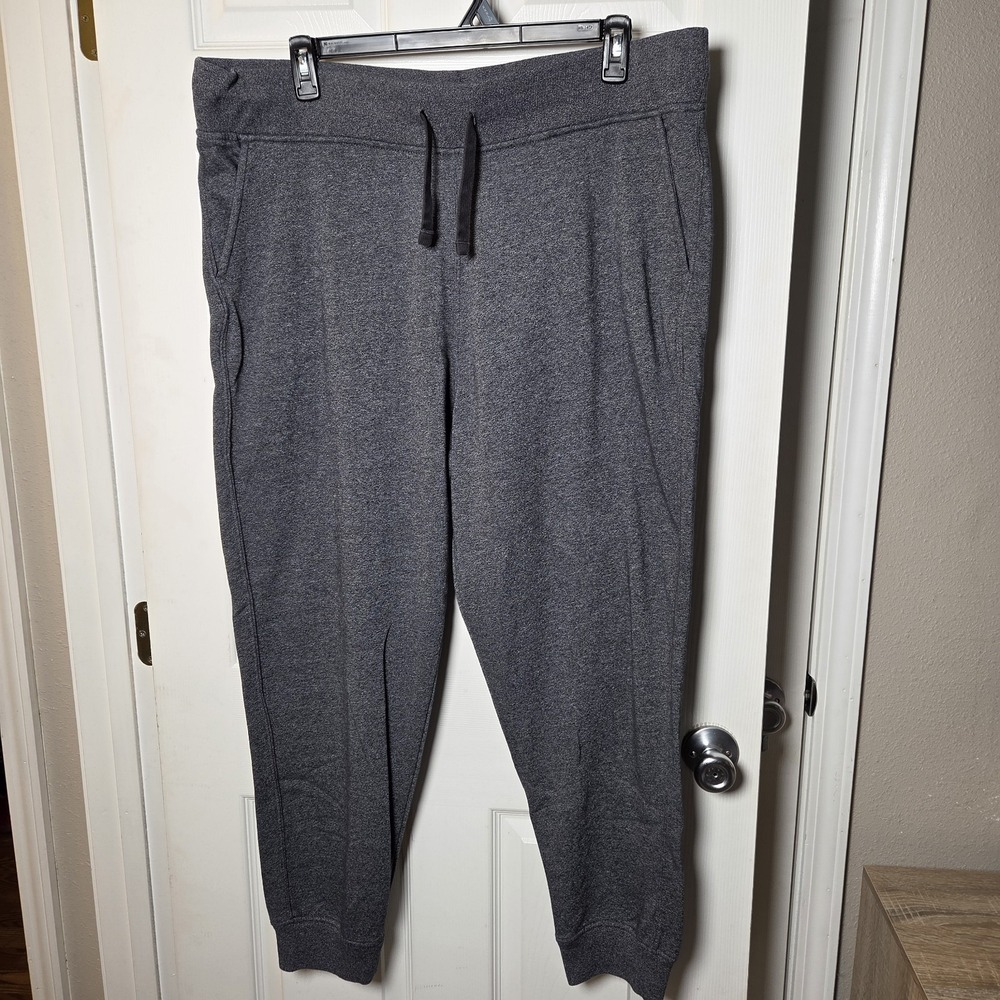 Old Navy men's sz XL smoke gray jogger sweatpants stretch pockets casual warm